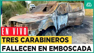 EN VIVO | Conmoción en Chile por ataque que deja tres carabineros fallecidos