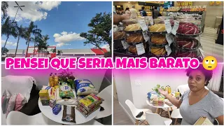 MOSTRANDO A CESTA BÁSICA DO MARIDO! FOMOS NA INAUGURAÇÃO DO SUPERMERCADO!!! FICAMOS IMPRESSIONADOS