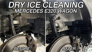 Dry Ice Cleaning W210 Mercedes E320 Wagon, Future E55 AMG Conversion