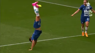 sam kerr back flip in fa cup final 2023