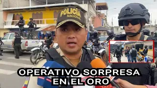 Operativo sorpresa en Puerto Bolivar provincia El Oro