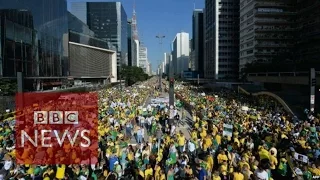 Brazil: Mass protests over oil giant Petrobras - BBC News