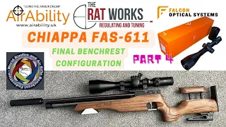 90. Chiappa FAS-611 benchrest spec with new T50i Falcon scope. Living the budget benchrest dream!