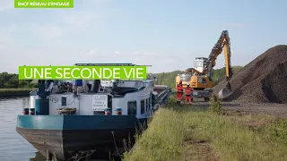 SNCF Réseau s’engage : un mode de transport doux et une seconde vie pour le ballast