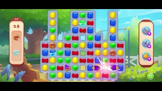 Homescapes 2021 - Level 215 Gameplay || 4 Moves Left || Donut Ice Collectable