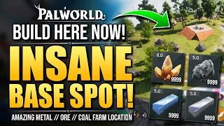 Palworld - How To Build BEST FIRST BASE - ORE // COAL Fully Automated FARMING Base / Beginners Guide