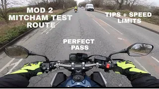 MOD 2 Mitcham, London  DVSA Motorcycle Test Route ( With Tips)