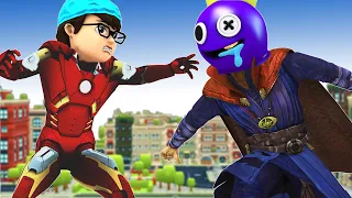 Fat Nick Transform Iron Man Hero vs Rainbow Friend Revenger for parents - Scary Teacher 3D Cartoon