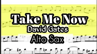 Take Me Now Alto Sax Sheet Music Backing Track Play Along Partitura