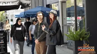 Joe Jonas & Sophie Turner share a funny moment in Los Angeles