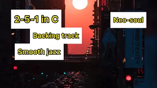 251 Smooth Jazz Neo Soul Backing Track in C | 251 Backing Track