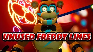 UNUSED FREDDY DIALOGUE (+ some game explanation) - Five Nights At Freddy's Security Breach