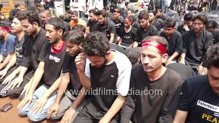 Shia Muslims observe 'Namaz' on the day of Ashura