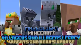 Villagers and Illagers Legacy Knights and Hero's Update(1.20)(1.0.7) | Bedrock Edition