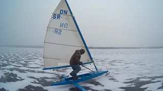 Покатушки на буере на Пироговском водохранилище 13 12 2020