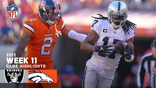 Las Vegas Raiders vs. Denver Broncos | 2022 Week 11 Game Highlights