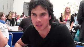 VAMPIRE DIARIES: Ian Somerhalder hits Comic Con, talks Damon and Katherine