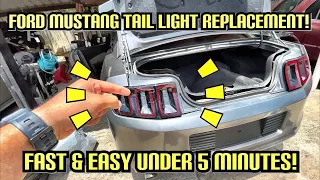2010-2014 FORD MUSTANG HOW TO REMOVE & REPLACE TAIL LIGHTS FAST & EASY IN UNDER 5 MINUTES!