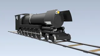 Steam Turbine Locomotive Animation