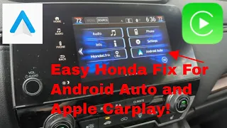 How To Fix Your Honda Android Auto and Carplay Issues in Six Seconds