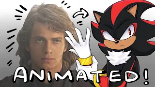 So I animated Hayden Christensen as Shadow the Hedgehog... | (Sonic Movie 3 VA Prediction)