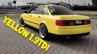 1993 yellow Audi 80 B4 1.9tdi