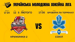 УМХЛ U-14 ХК Крижинка 2(Київ)  - Сокіл (Київ) 06.02.2022