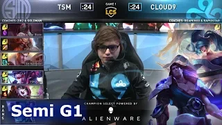 TSM vs C9 - Game 1 | Semi Finals S9 LCS Spring 2019 | Cloud 9 vs TSM G1