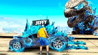 Jeffy Steals GODZILLA Supercars in GTA 5!