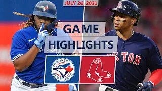 Toronto Blue Jays vs. Boston Red Sox Highlights | July 26, 2021 (Hatch vs. Pivetta)