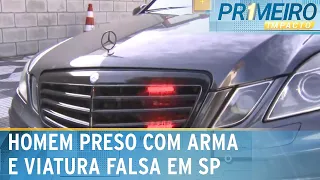 SP: Homem é preso após fingir ser policial, com arma e viatura falsa | Primeiro Impacto (23/05/24)