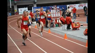 400m Heat 1, Men, Balkan Indoor Championship U20, Sofia 2018