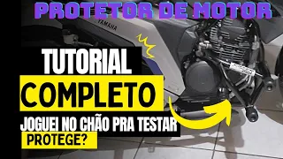 Como colocar protetor de motor na fazer250 2018 até 2023