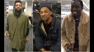 Mike Epps, Michael Blackson, and Deray Davis Airport ROAST Session