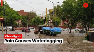 Chandigarh: Heavy rain leads to waterlogging