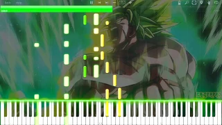 BLIZZARD - DAICHI MIURA - Dragon Ball Super : BROLY MOVIE EPIC THEME (Piano Tutorial)