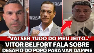 VITOR BELFORT MANDA A REAL SOBRE LUTA COM POPÓ E COMENTA SOBRE DESAFIO FEITO PARA VAN DAMME