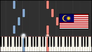 Malaysia National Anthem - Negaraku (Piano Tutorial)