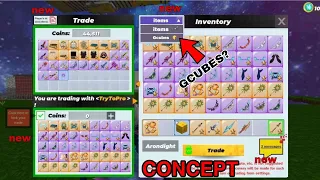 TRADING SYSTEM CONCEPT TRADING GCUBES FOR ITEMS IS IT POSSIBLE? 🤔 IN SKYBLOCK BLOCKMAN GO