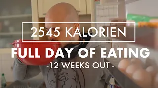 Meine Ernährung in der Wettkampfdiät - Full day of eating | 12 Weeks out!