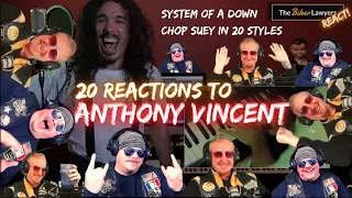 20 Reactions to System of a Down - Chop Suey in 20 Styles by Anthony Vincent | #TBLReact #music