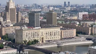 Современная Москва вид на Москву с высоты. Свежее видео июль 2022. Есть ли отличия?