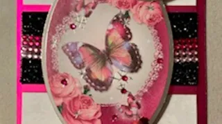 Live Stream Hunkydory Rose Quartz Bejeweled Butterlies Card Class  --  Makes 5 Cards