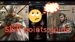 Must see: Skills points Setup guide | Clash of Kings