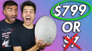 Guess The Price.... OR EAT IT! 💵🍖💵🥚GIANT EGG FOREIGN FOOD CHALLENGE!