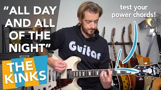 The Kinks "All Day And All Of The Night" guitar tutorial + SOLO