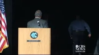 Man hijacks KC mayor's microphone, is wrestled to the ground