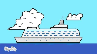 The Sinking Of a Nuclear Powered Cruise Ship  #Animation#sinkingship