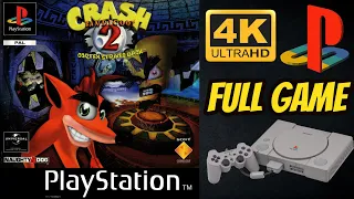 Crash Bandicoot 2: Cortex Strikes Back | PS1 | 4K60ᶠᵖˢ UHD🔴 | 100% Longplay Walkthrough Full Game