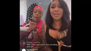 Judy and DaBrat eating & Talking about Season Finale  Instagram Live